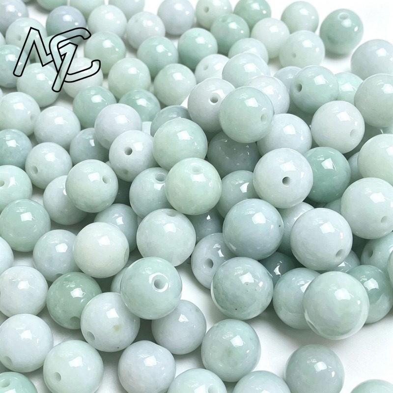 10개입 천연 옥 에메랄드 13mm 원형 비즈, DIY - Earrings 리뷰 및 가격