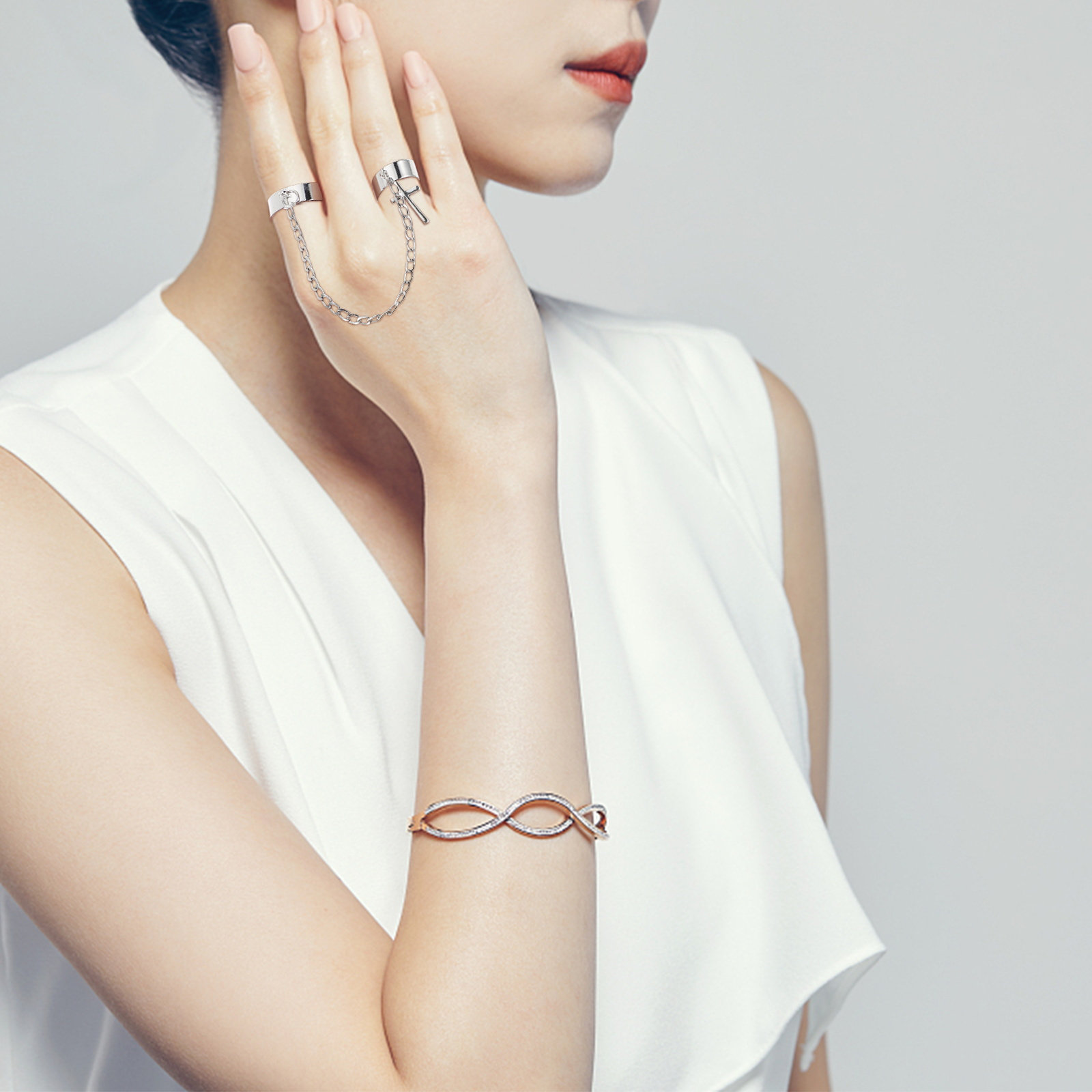손가락 링 세트, 십자가 체인, 빈티지 고딕 스타일 링 - Vintage Punk Knuckle Rings Set 리뷰 및 가격