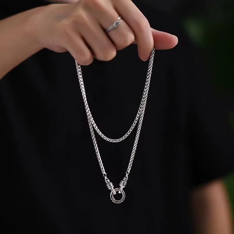 새로운 925 스털링 실버 소재의 남녀 공용 패션 목걸 - 925 Sterling Silver Chain Necklace Men 리뷰 및 가격
